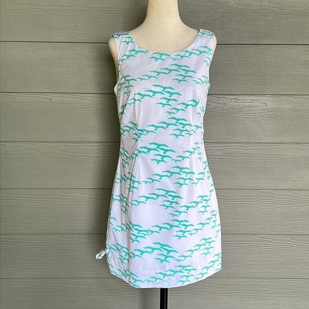 Lilly Pulitzer Seagull Print Sleeveless Cotton Dress